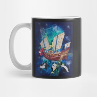 Abstract - inspirational - fun art - Powered by Mushrooms Mug